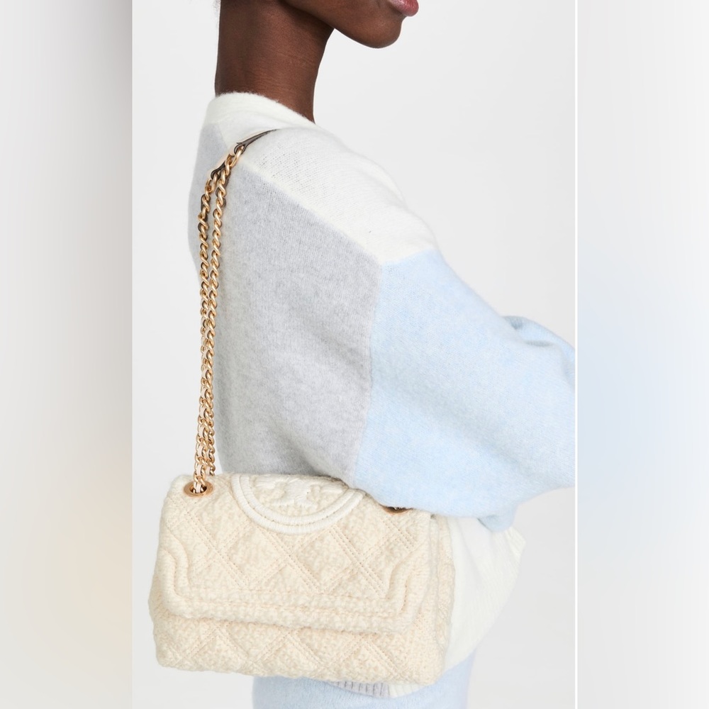 Tory Burch Fleming Small Soft Boucle Convertible Shoulder Bag